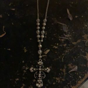Sterling silver cross necklace